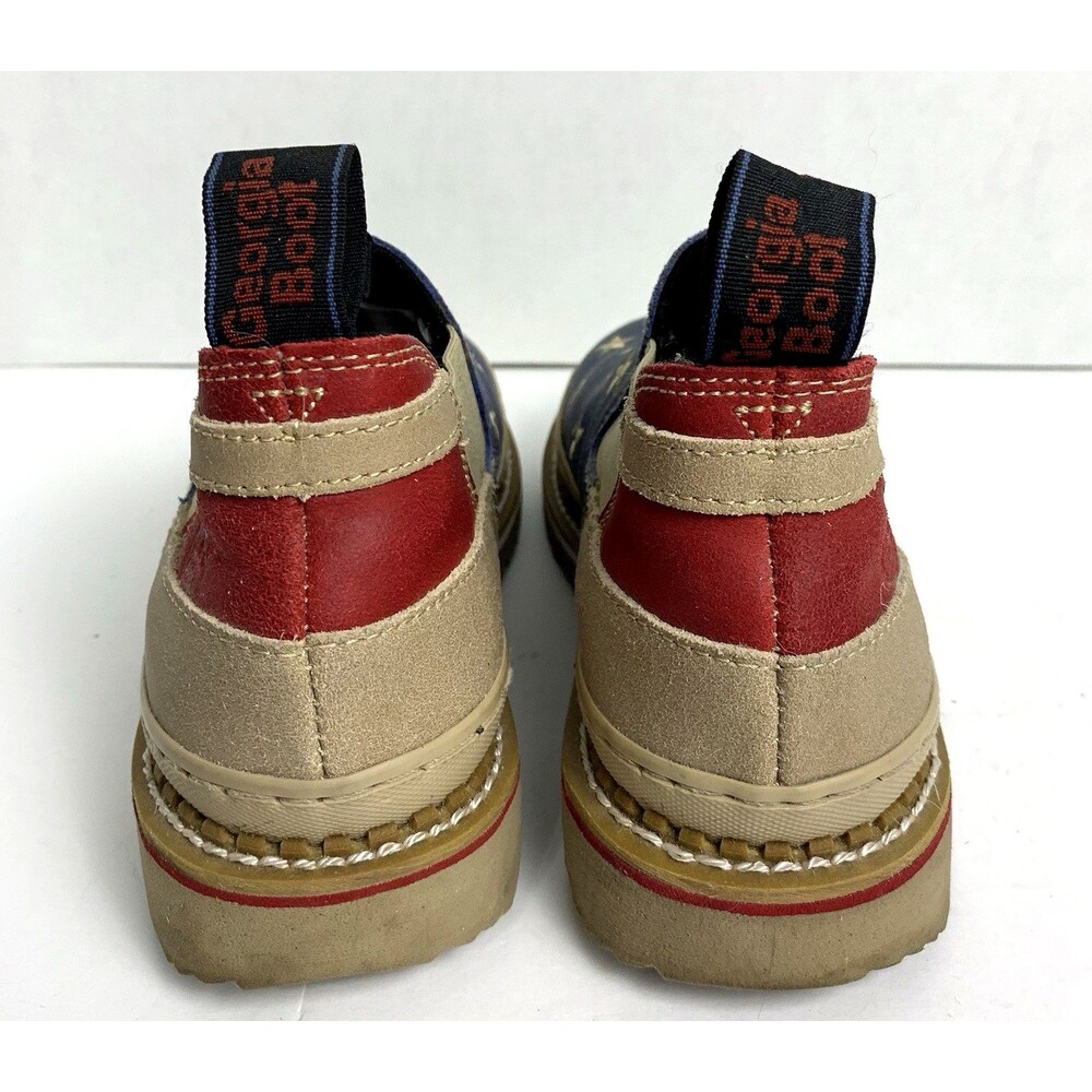 Georgia Giant Romeo Womens 8 Americana Red White Blue Slip Resistant - Picture 3 of 13